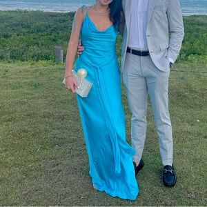 NBD Revolve Satin Backless Gown